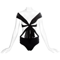 Vintage Gucci black bandage bodysuit, ss 2005