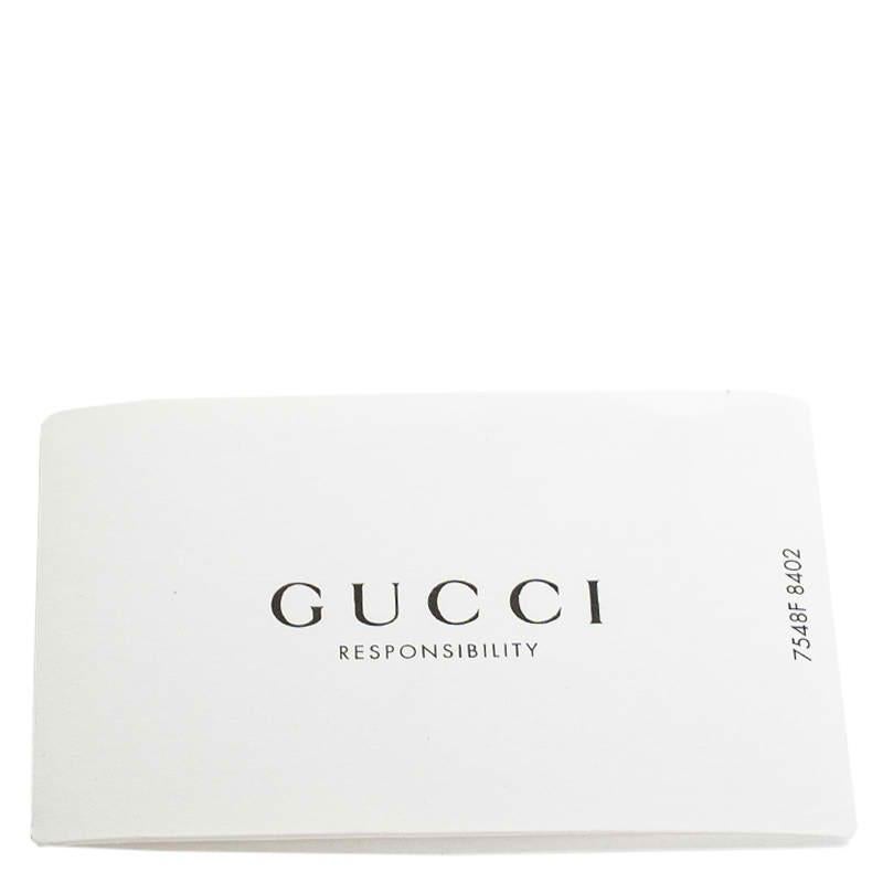 Gucci Black Bee Star Leather Portfolio Clutch 4