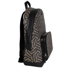 GUCCI black & beige CALEIDO GG MONOGRAM SUPREME Backpack Bag