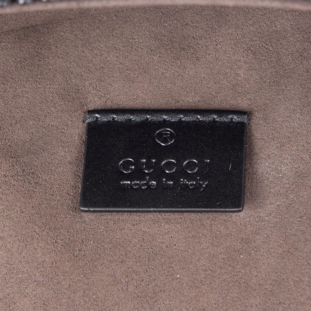 GUCCI black & beige CALEIDO GG MONOGRAM SUPREME Backpack Bag In Excellent Condition In Zürich, CH