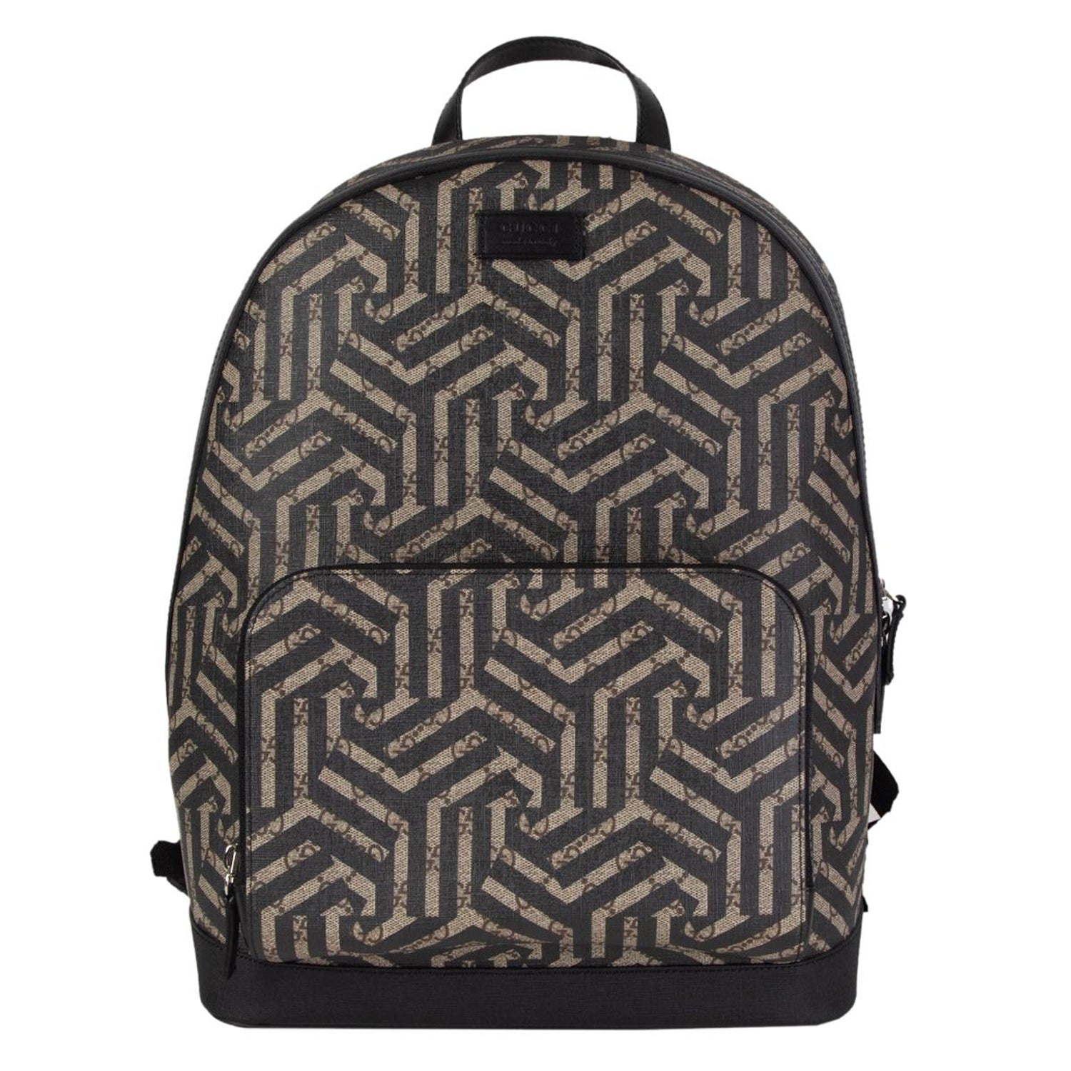 GUCCI black and beige CALEIDO GG MONOGRAM SUPREME Backpack Bag at 1stDibs | gucci  caleido backpack