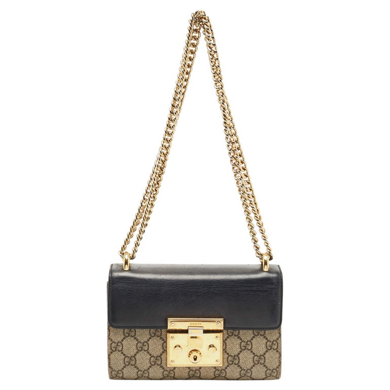 Gucci Padlock Small Leather Shoulder Bag in White