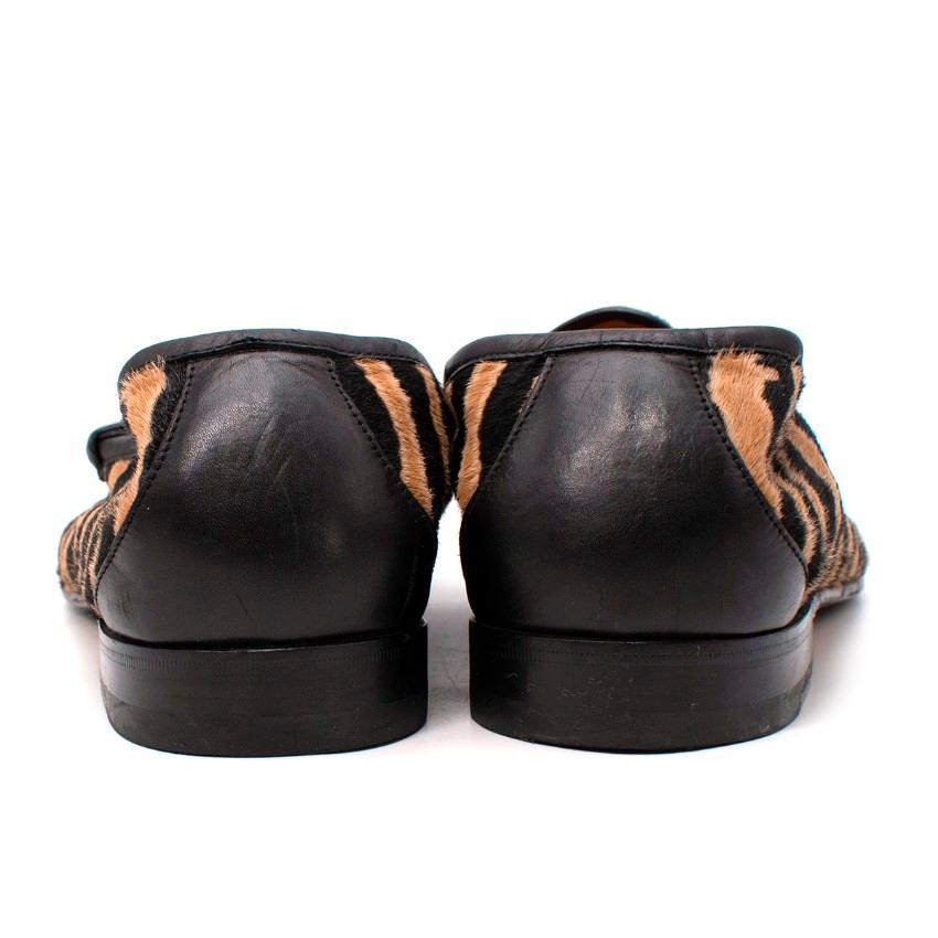 tiger print loafers