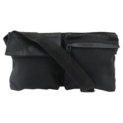 Used Gucci Black Belt Bag Fanny Pack Waist Pouch 123g33