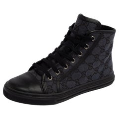 Black High Top Gucci Sneakers - 13 For Sale on 1stDibs | gucci black high  top sneakers, gucci high top sneakers black, black gucci high top sneakers
