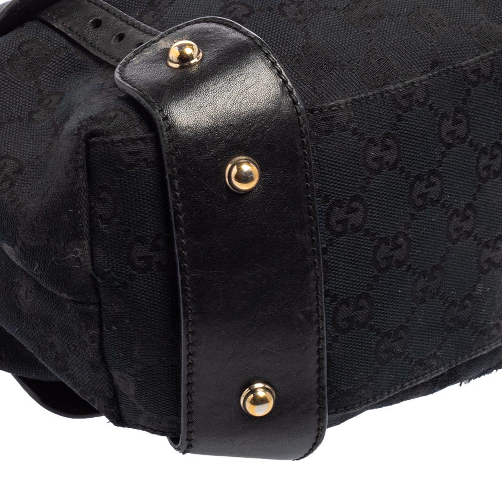 Gucci Black/Blue GG Canvas and Leather Pelham Shoulder Bag 9