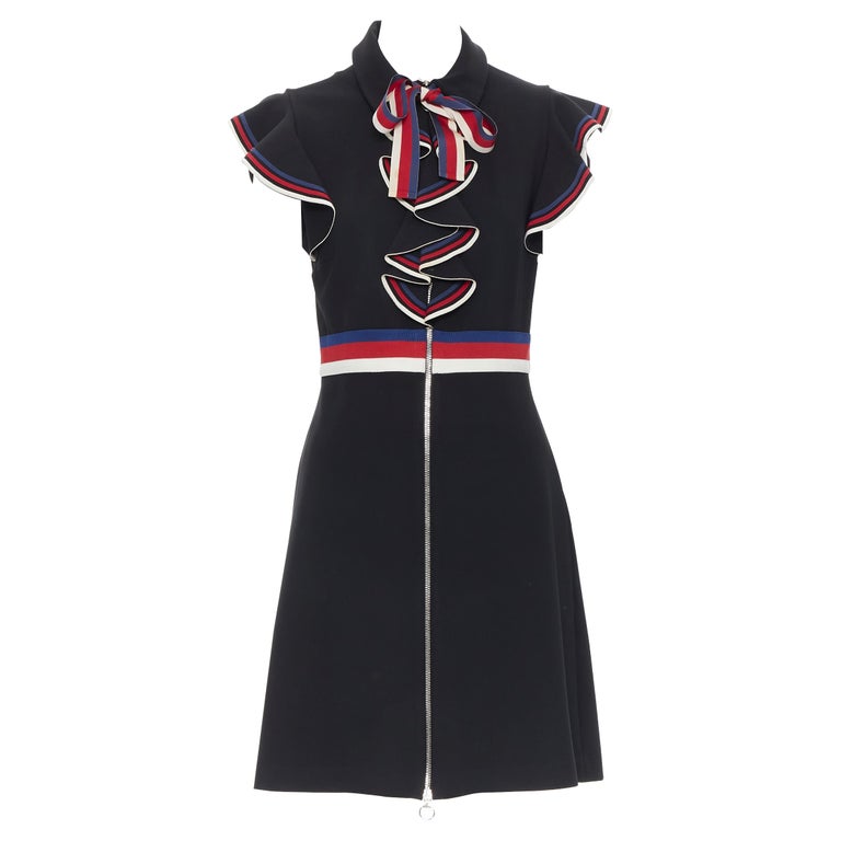open lace back dress Vintage Gucci 1996 S/S Lace Mini Dress – Recess main image 0