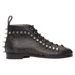 Schwarze Gucci-Stiefel mit Brogue-Detail IT 38