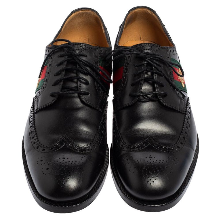 New Men\'s Gucci Black Leather Bumble Bee Derby Oxford Dress Shoes Size 5 Bee Derby Shoes ? ? R4750 | TikTok main image 4