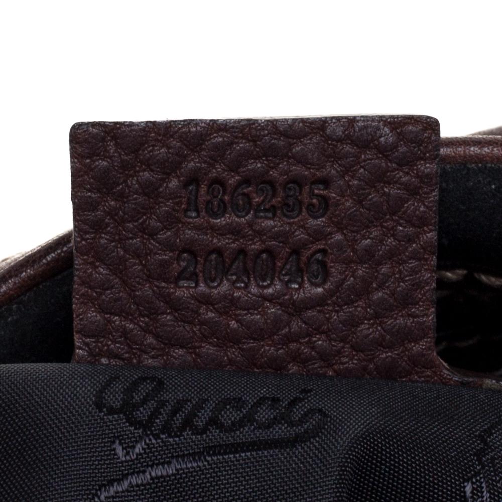 Gucci Black/Brown Leather and Suede Aviatrix Boston Bag 3