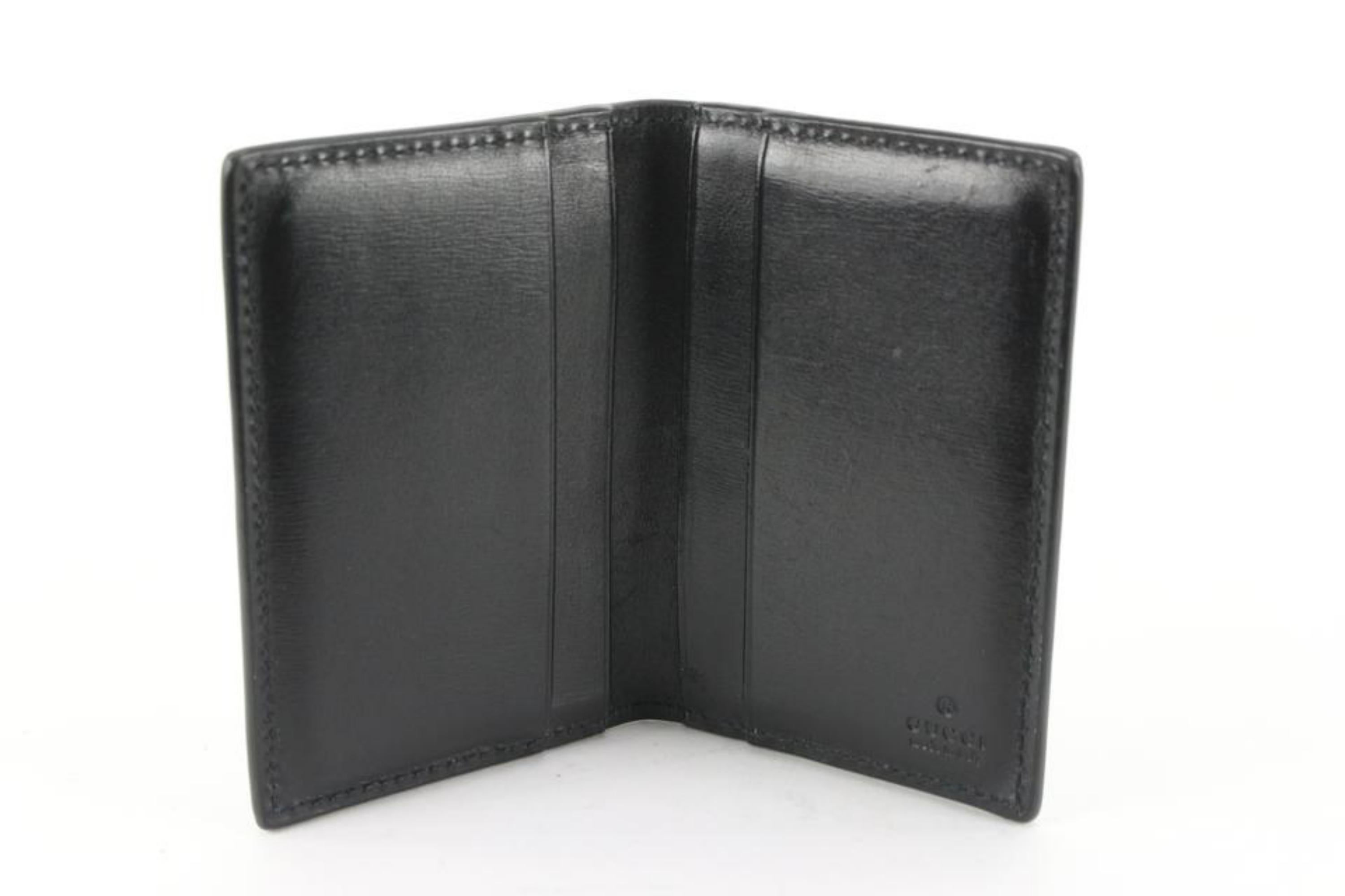 Gucci Black Calfskin GG Marmont Card Case Wallet 40g714s 6