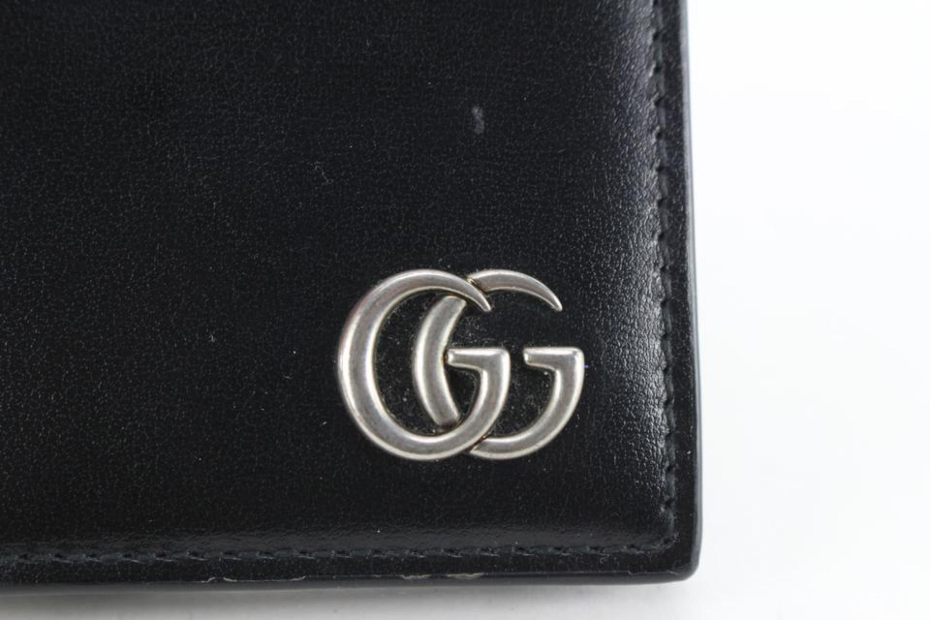 Gucci Black Calfskin GG Marmont Card Case Wallet 40g714s 3