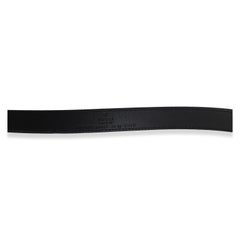 Gucci Black Calfskin Interlocking GG Marmont Thin Belt 90/36