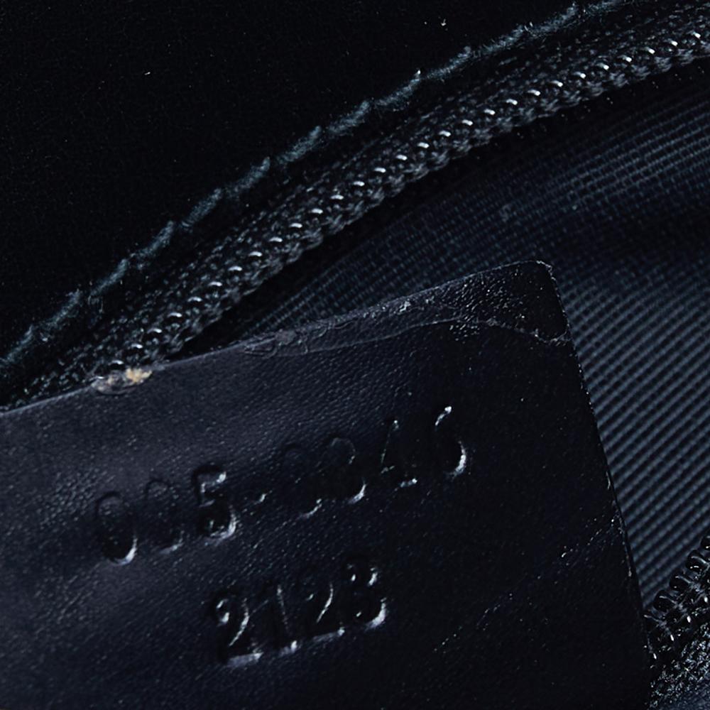 Gucci Borsa a tracolla Guccissima in tela e pelle nera 2