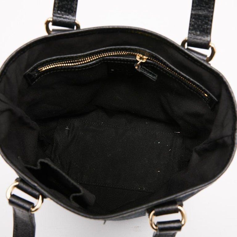 GUCCI Black Canvas Bucket Bag For Sale at 1stdibs