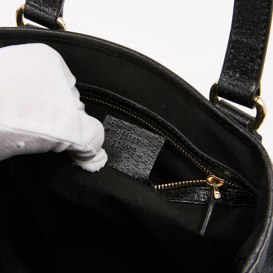 GUCCI Black Canvas Bucket Bag 6
