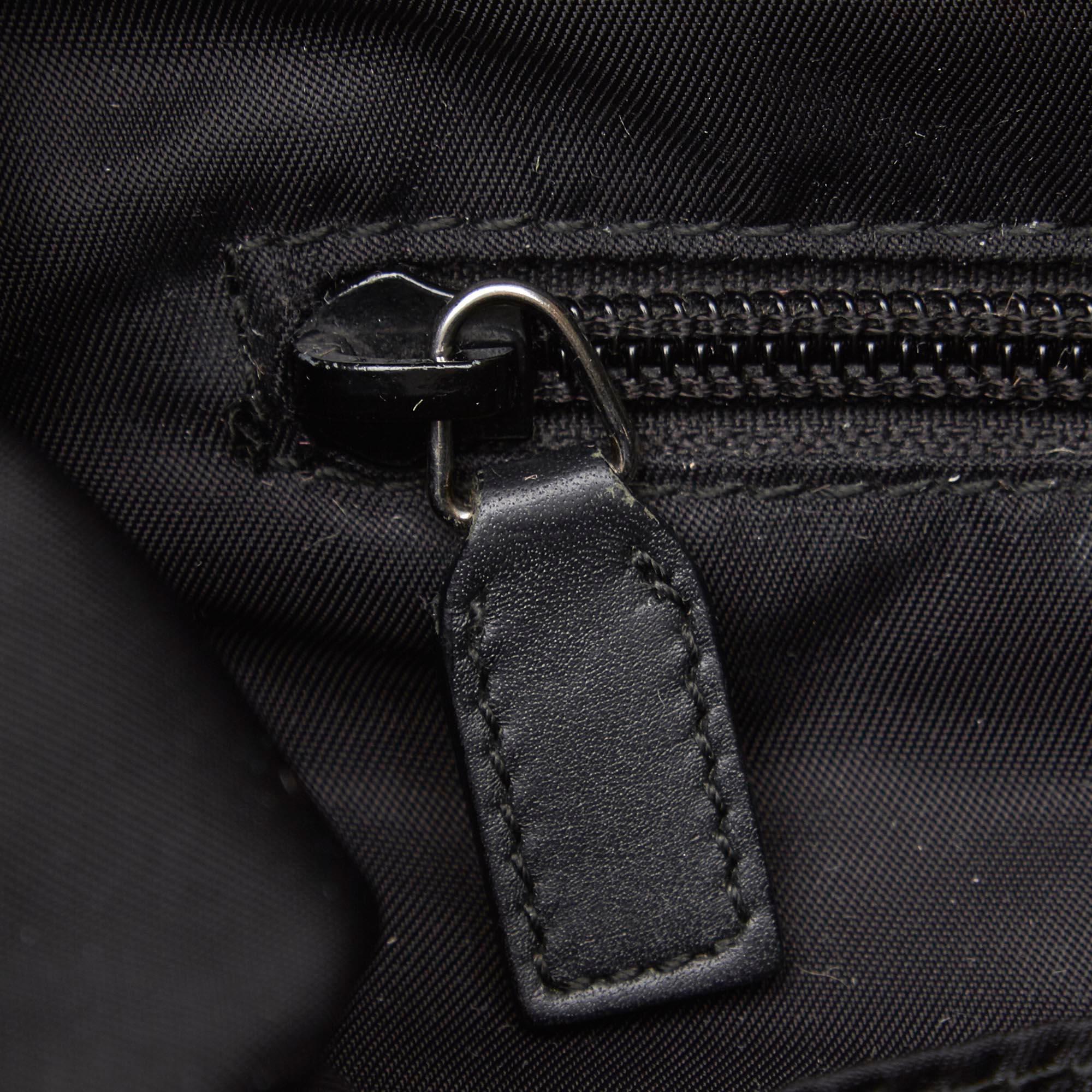 Gucci Black Canvas Tote Bag For Sale 6