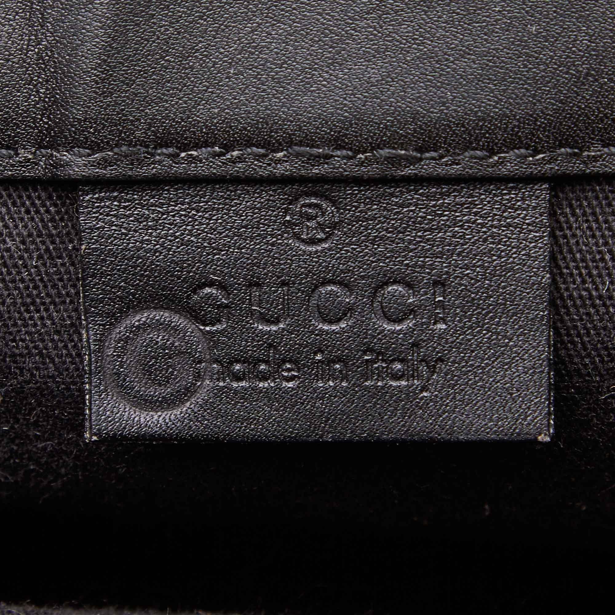 Gucci Black Chemical Fiber Handbag For Sale 2