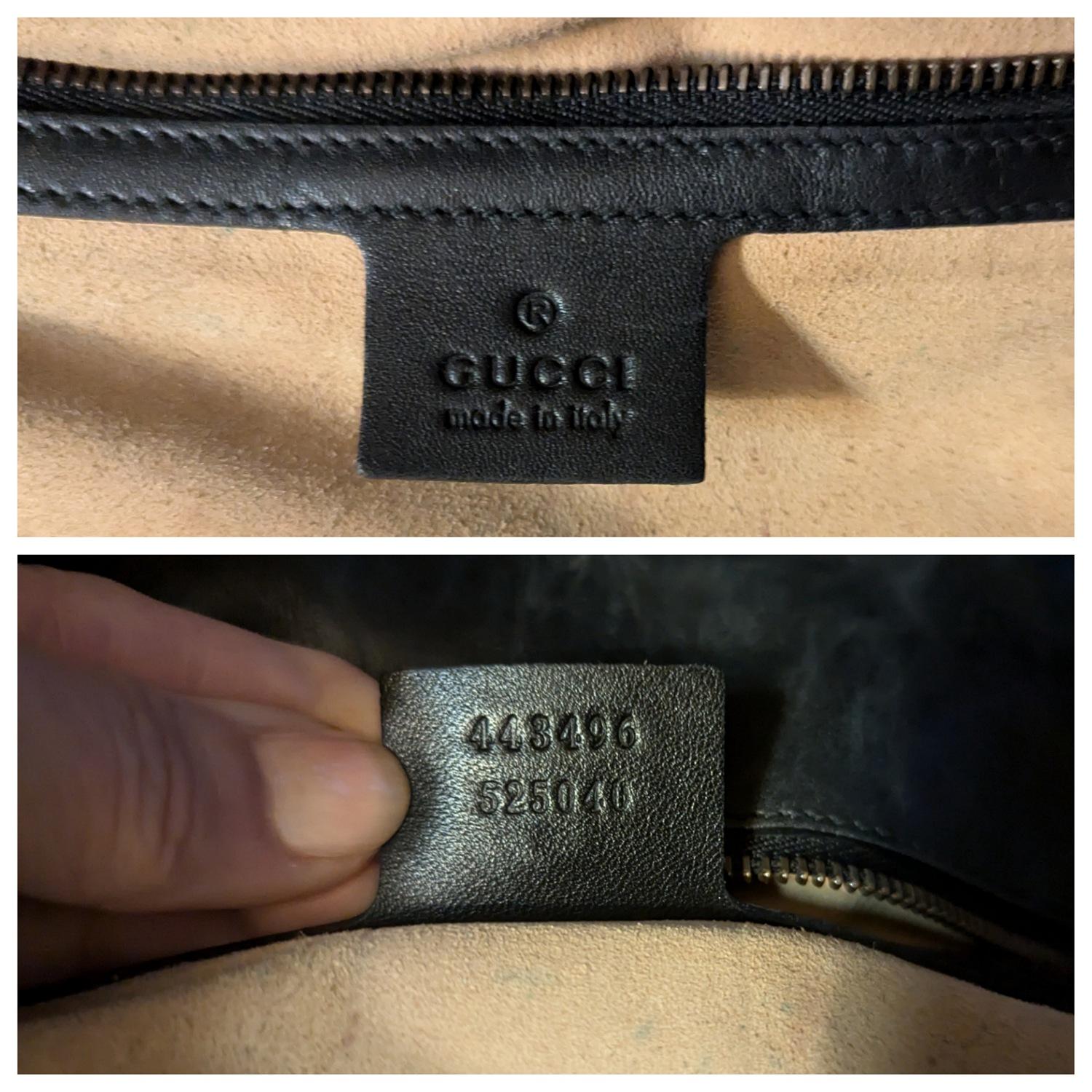 Gucci Black Chevron Quilted GG Marmont Medium Shoulder Bag 6