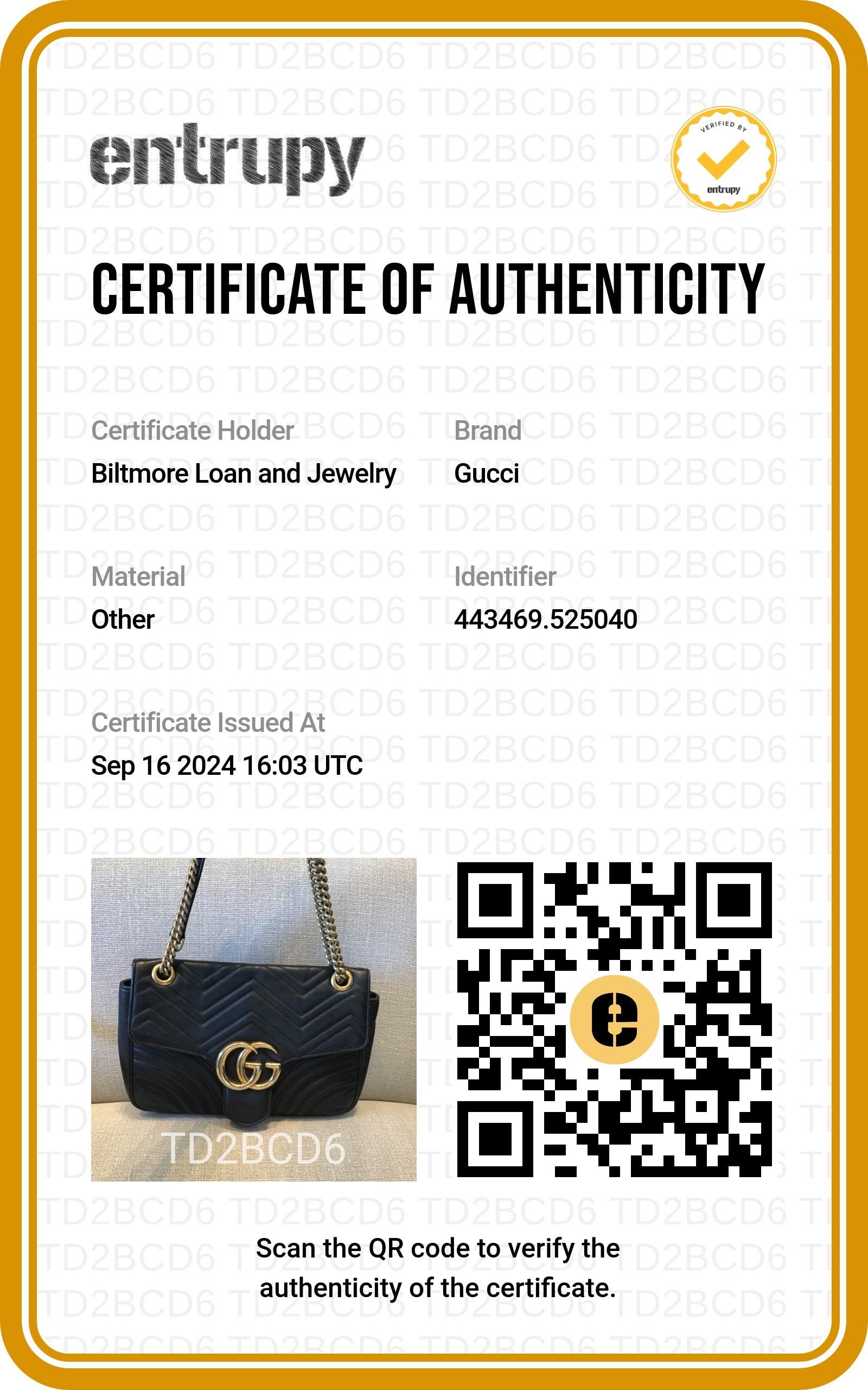 Gucci Black Chevron Quilted GG Marmont Medium Shoulder Bag 7