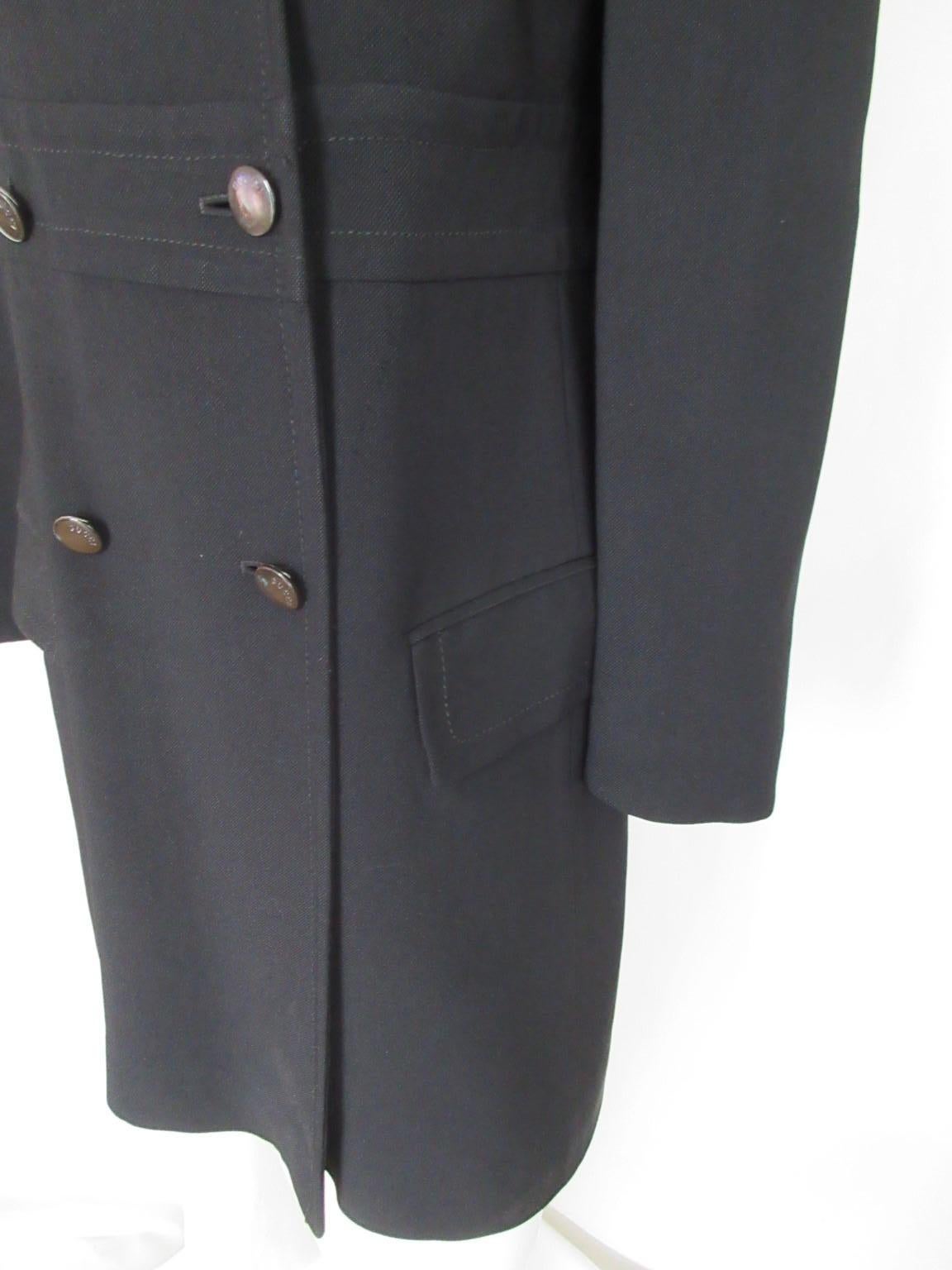 Gucci Black Coat  In Good Condition For Sale In Amsterdam, NL