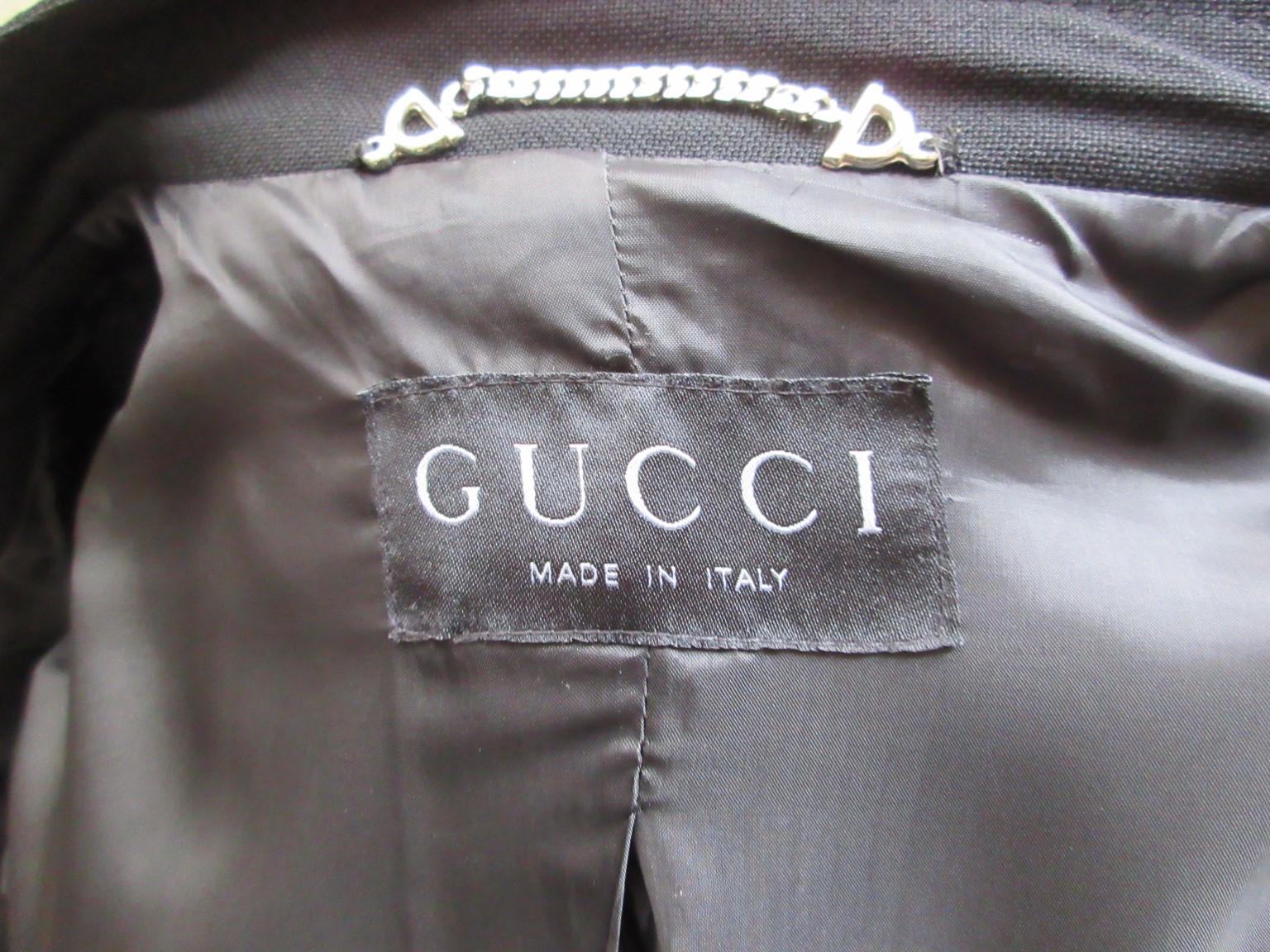 Schwarzer Gucci-Mantel  für Damen oder Herren im Angebot
