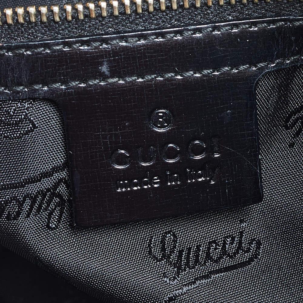 Dialux Pop Bambustasche aus beschichtetem Segeltuch und Leder von Gucci im Angebot 6
