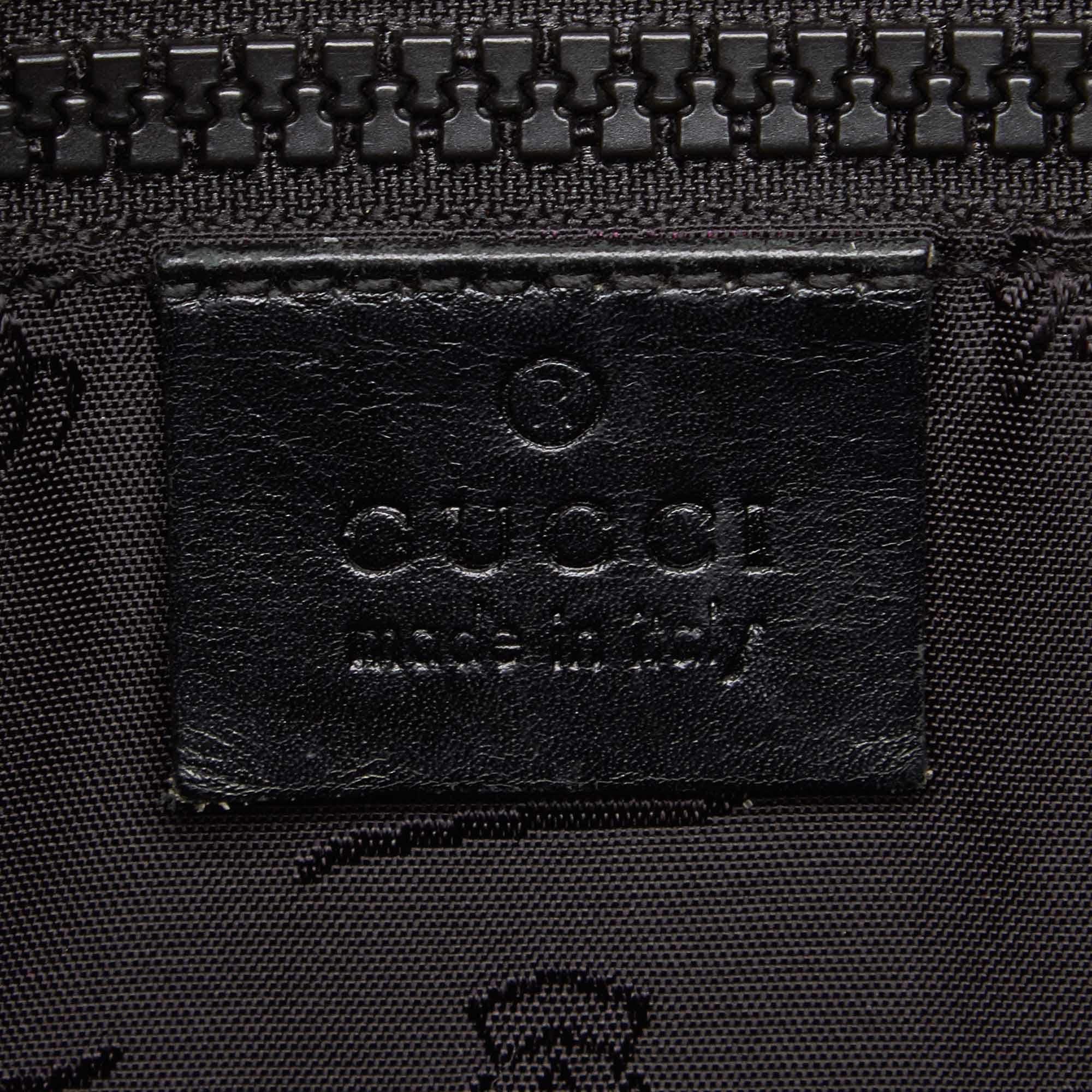 Gucci Black Coated Canvas Crossbody Bag im Angebot 1