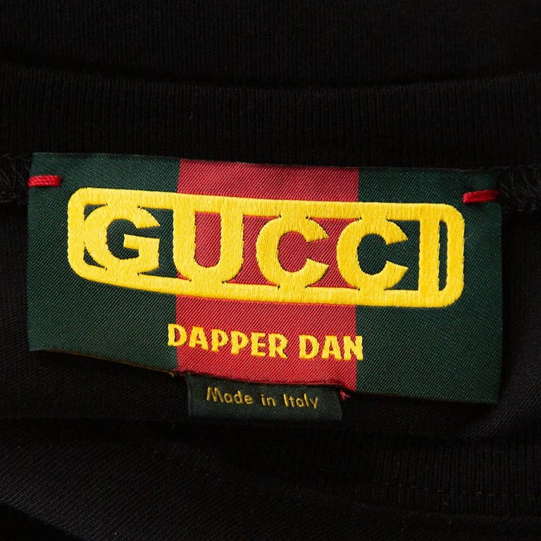 Gucci Black Cotton Dapper Dan Oversized Crew Neck T Shirt M at 1stDibs | dapper  dan shirt, gucci dapper dan t shirt, gucci dapper dan shirt