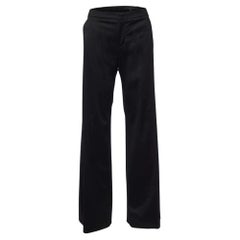 Used Gucci Black Cotton Flared Trousers S
