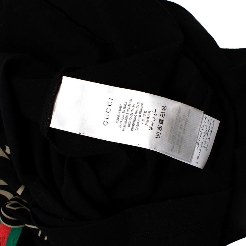 Gucci Black Cotton Jersey Fake Logo T-Shirt For Sale 3
