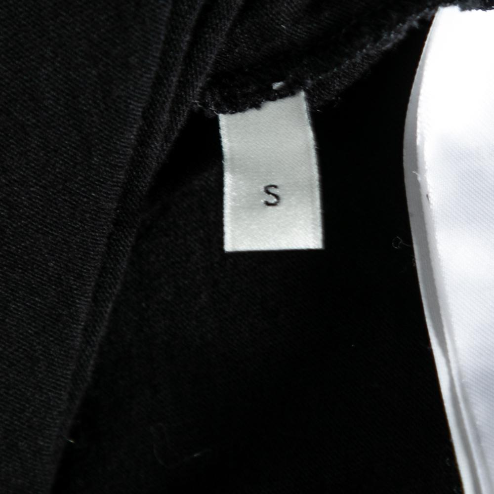 Gucci Black Cotton Logo Printed Crewneck T-Shirt S 1