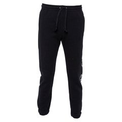 Gucci Black Cotton Logo Printed Joggers S