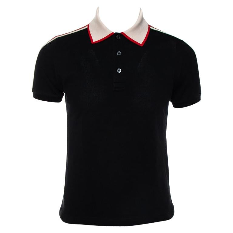 gucci polo shirt red green collar