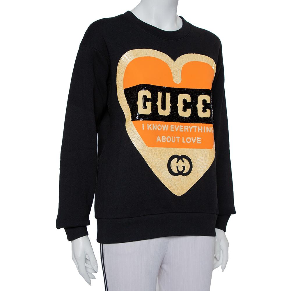gucci heart sweatshirt