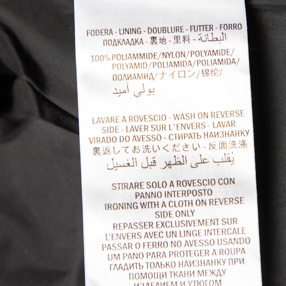 Gucci Black & Cream Jersey Shoulder Strip Detail Oversized Technical Jacket XS 2