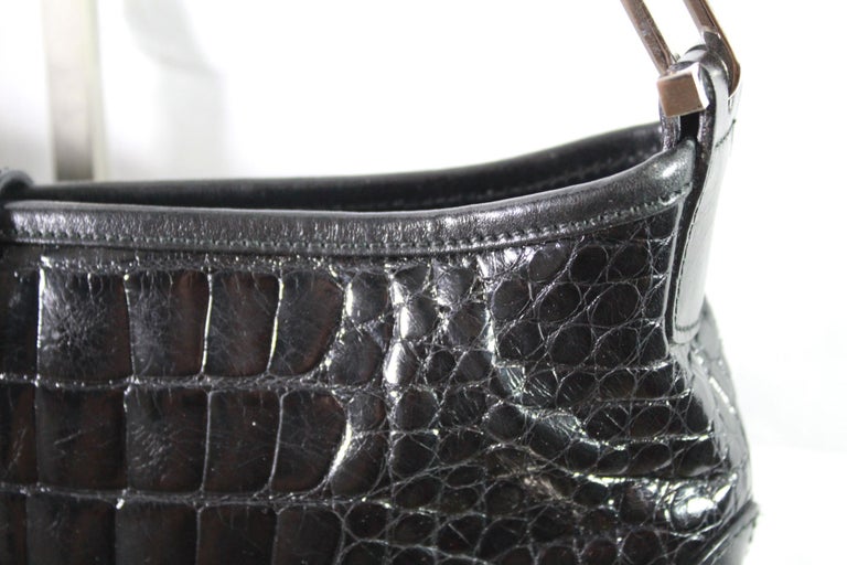 Gucci Black Crocodile Mini Jackie Shoulder Bag at 1stDibs jackie