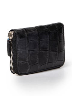 Gucci Black Crocodile Skin Cardholder Wallet