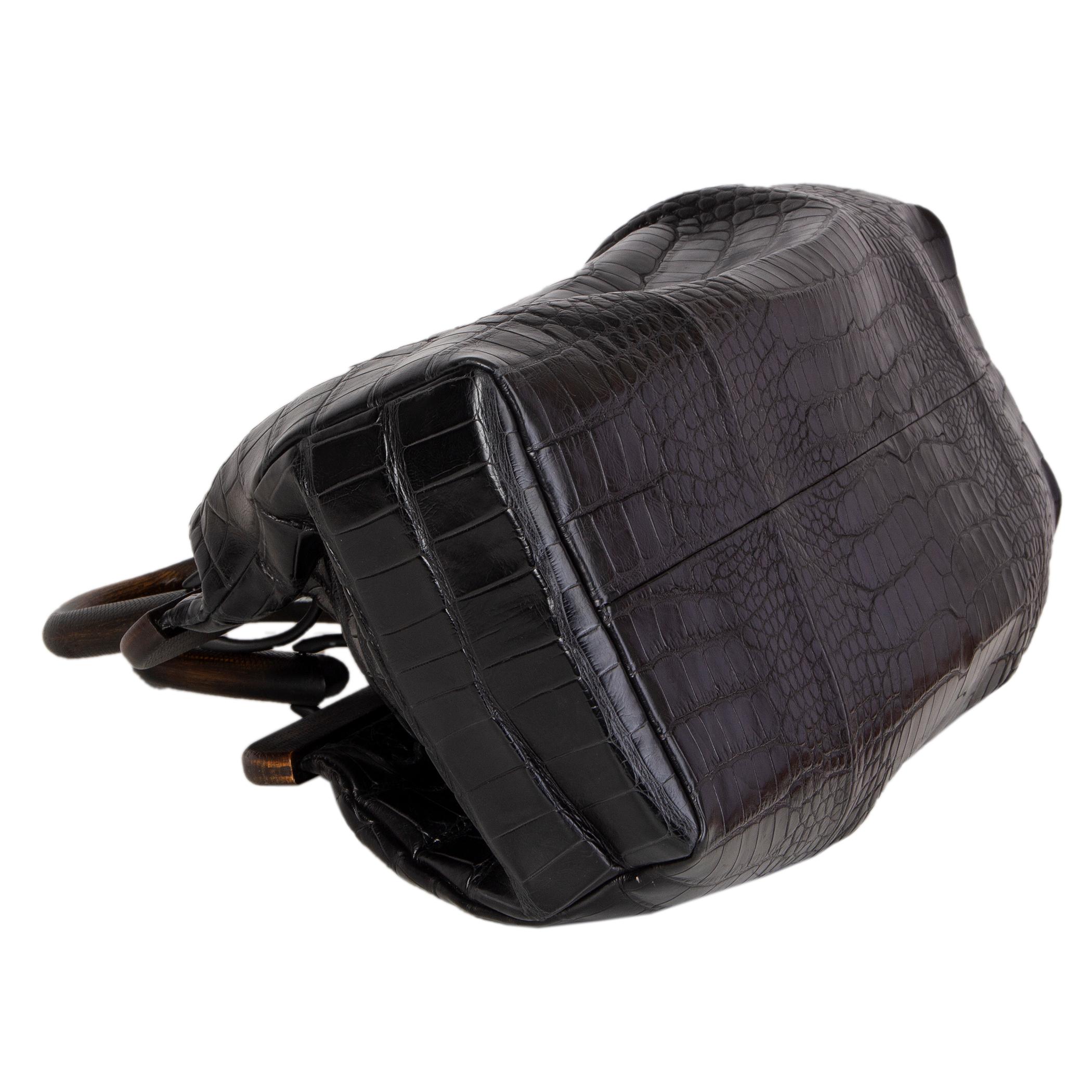 gucci wood handle bag