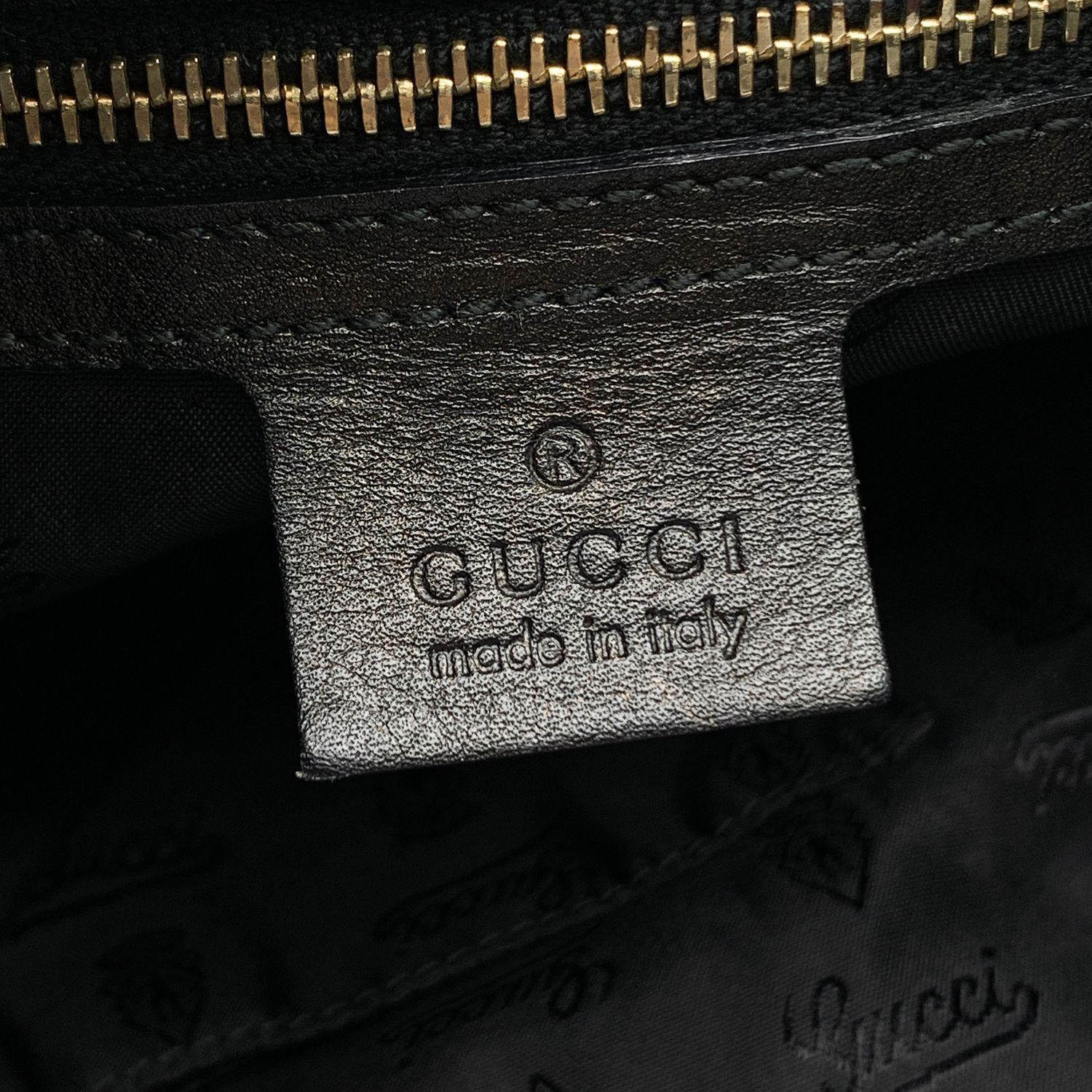 Gucci Black Dialux Coated Canvas Queen Hobo Shoulder Bag 1