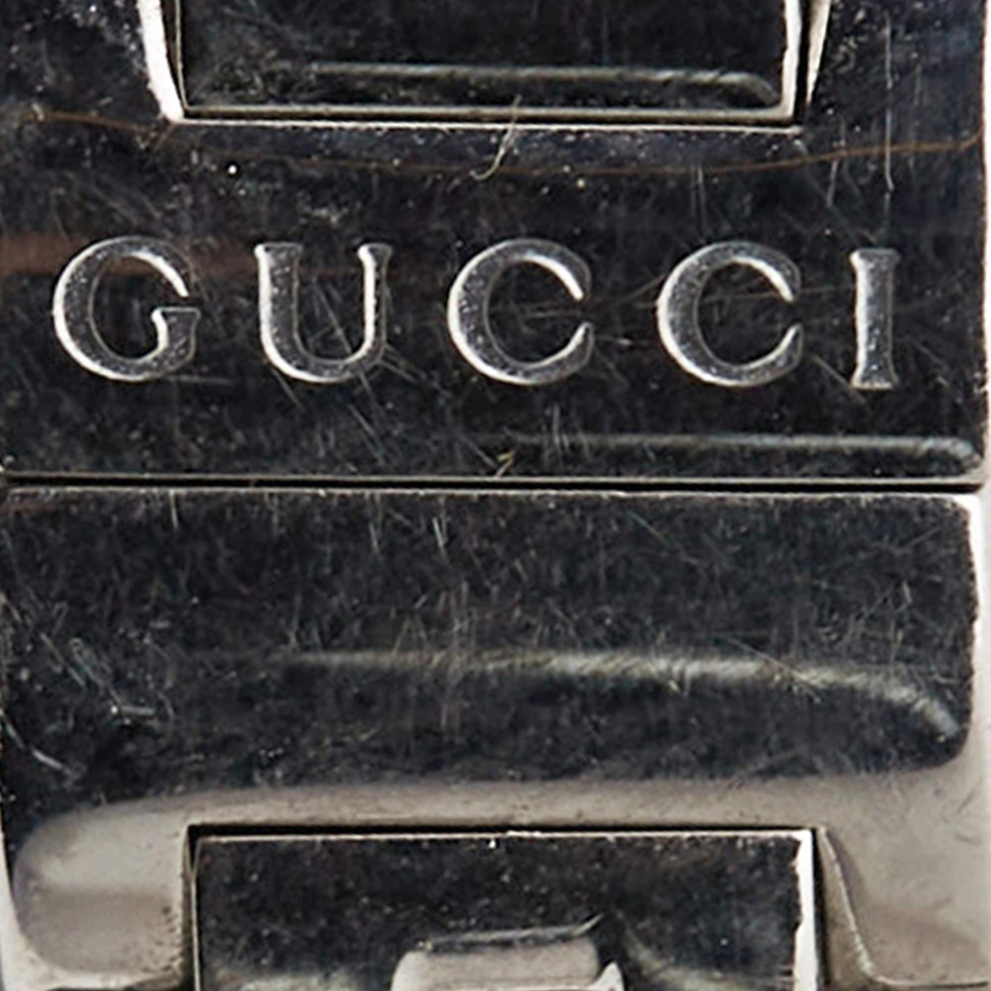 Gucci Black Diamond Stainless Steel G-Frame YA127504 Women's Wristwatch 14 mm 5