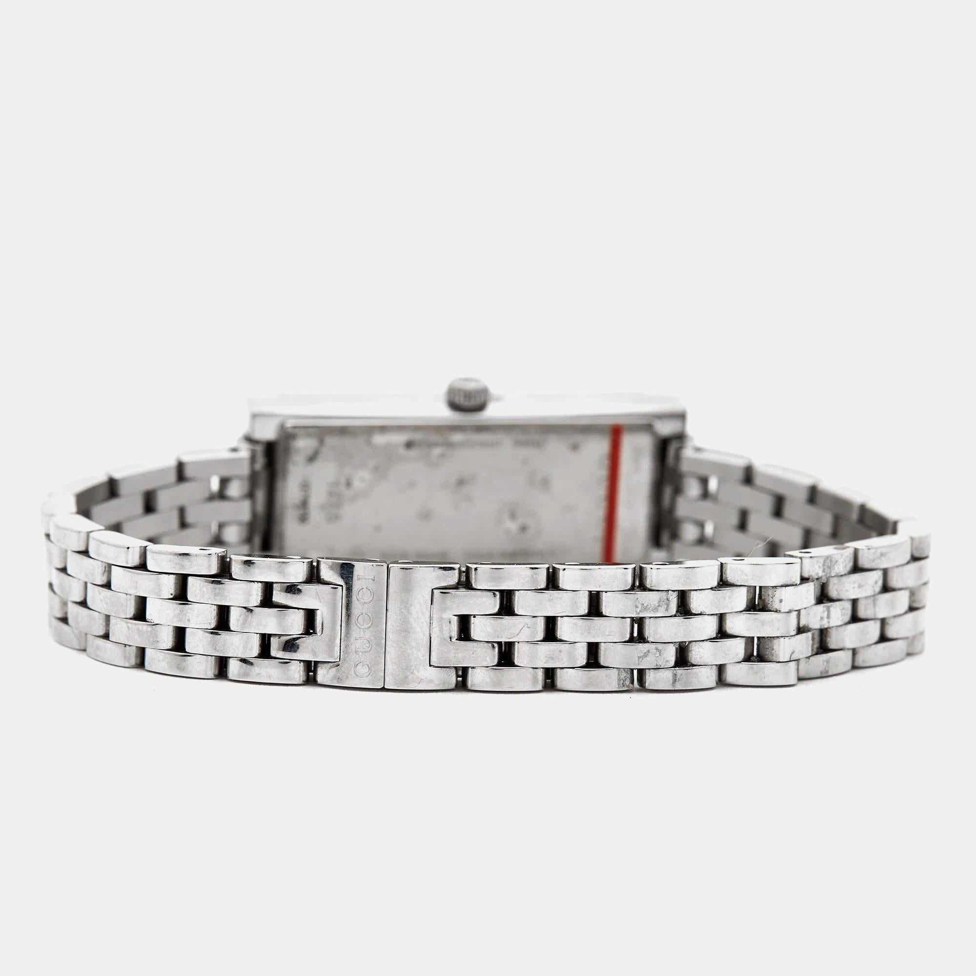 Gucci Black Diamond Stainless Steel G-Frame YA127504 Women's Wristwatch 14 mm 1