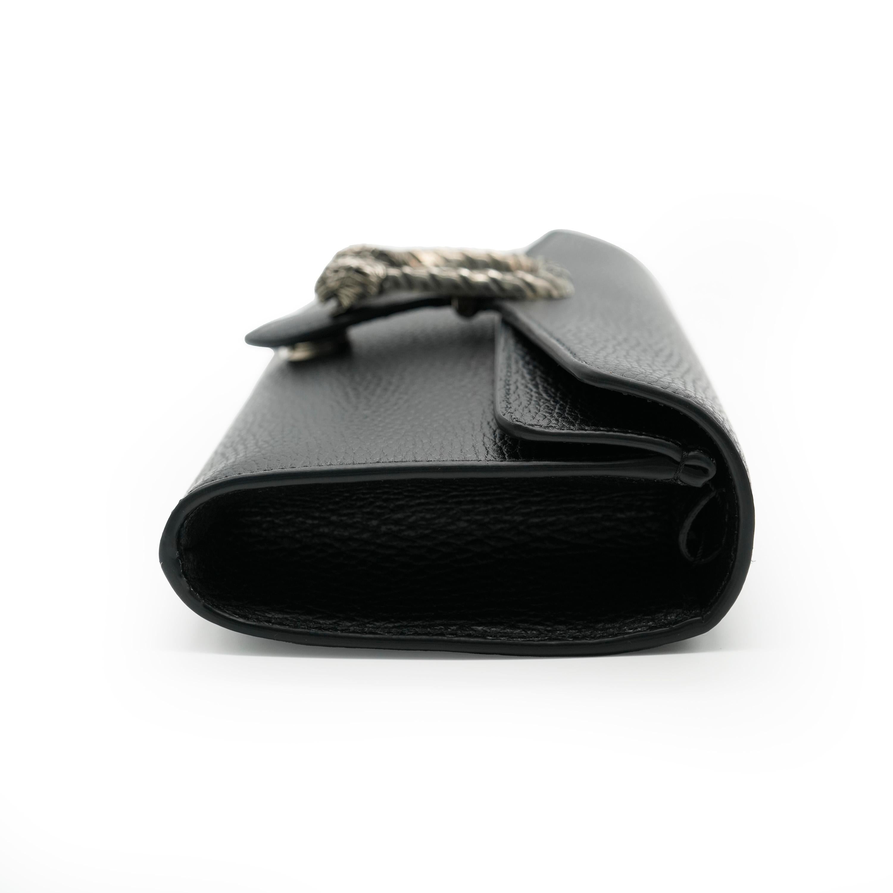 Women's or Men's Gucci Black Dollar Calfskin Web Small Dionysus For Sale