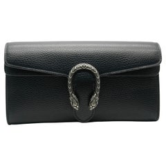 Gucci Black Dollar Calfskin Web Small Dionysus
