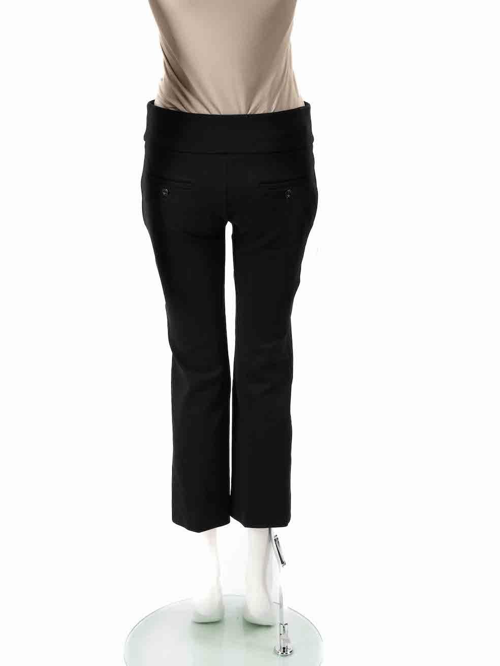 Gucci Black Doppia GG Slim Fit Trousers Size XS In Good Condition For Sale In London, GB