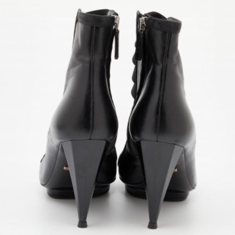 Gucci Botines gladiadores Isadora negros de elástico y piel talla 37 en venta 1
