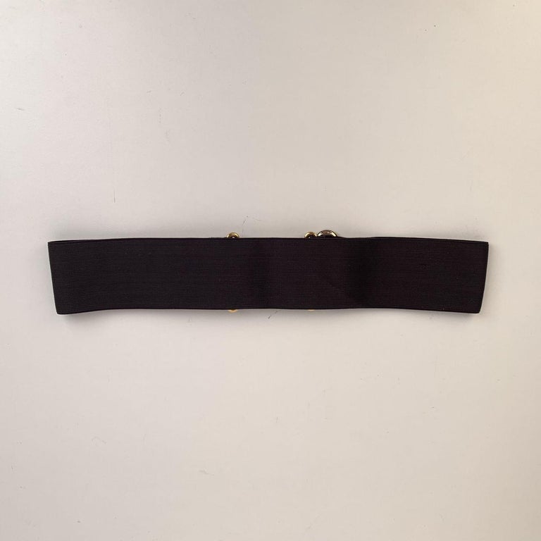 Gucci Black Elastic Band Hysteria Belt Crest Buckle Size 75  display picture 2