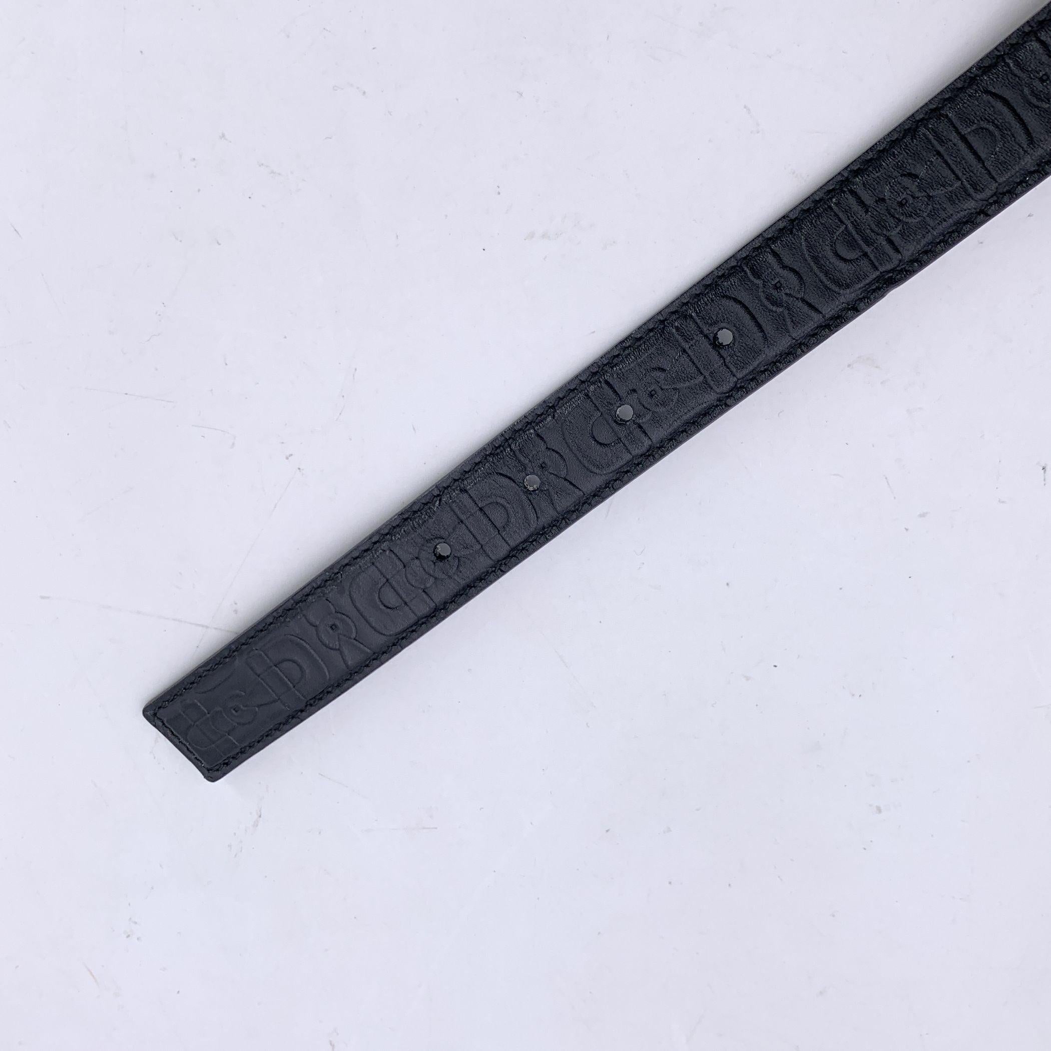 Gucci Schwarzer geprägter Horsebit Ledergürtel Größe 80/32 im Zustand „Hervorragend“ im Angebot in Rome, Rome