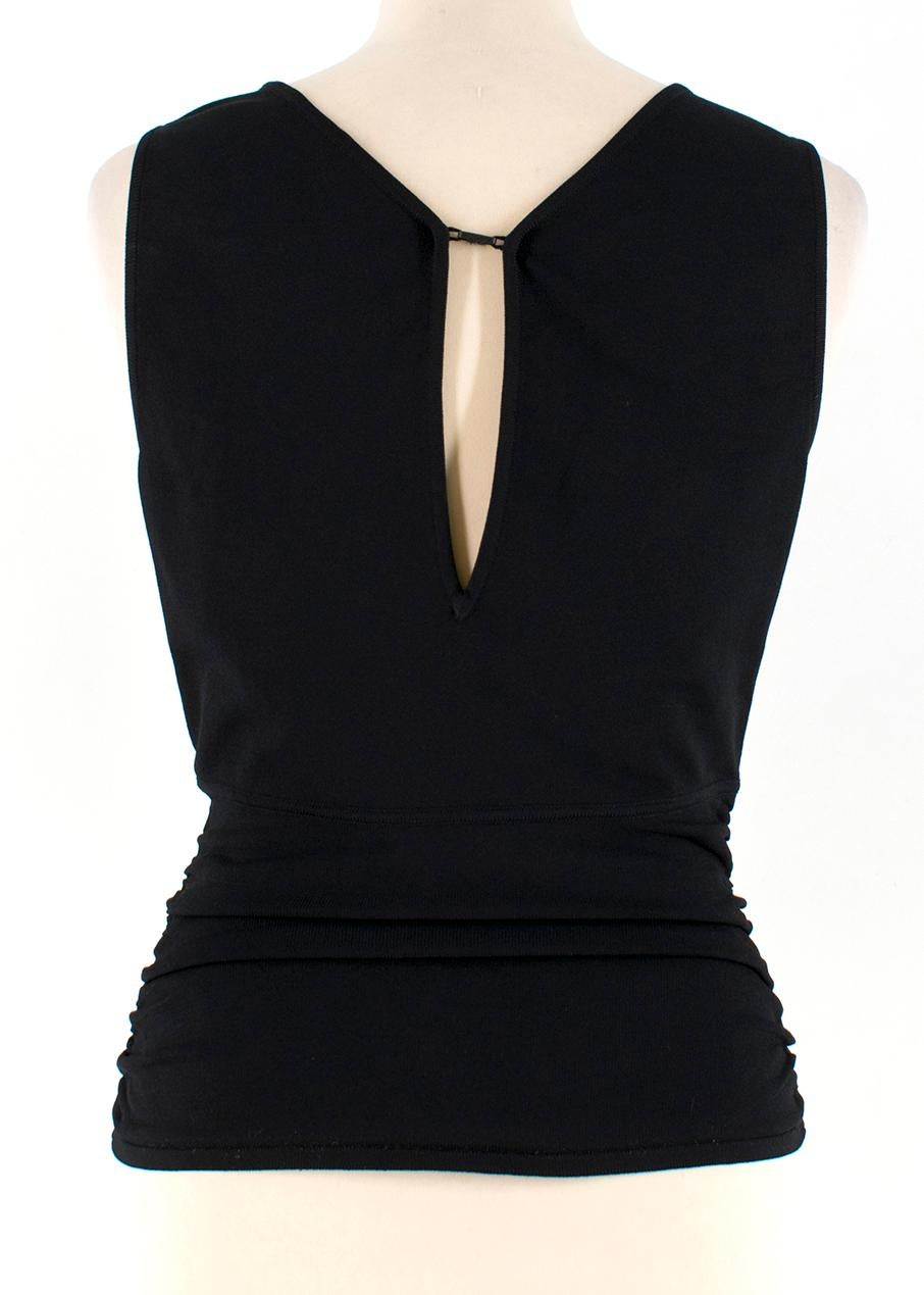 Gucci Black Fitted Sleeveless Top - Size M In Good Condition In London, GB