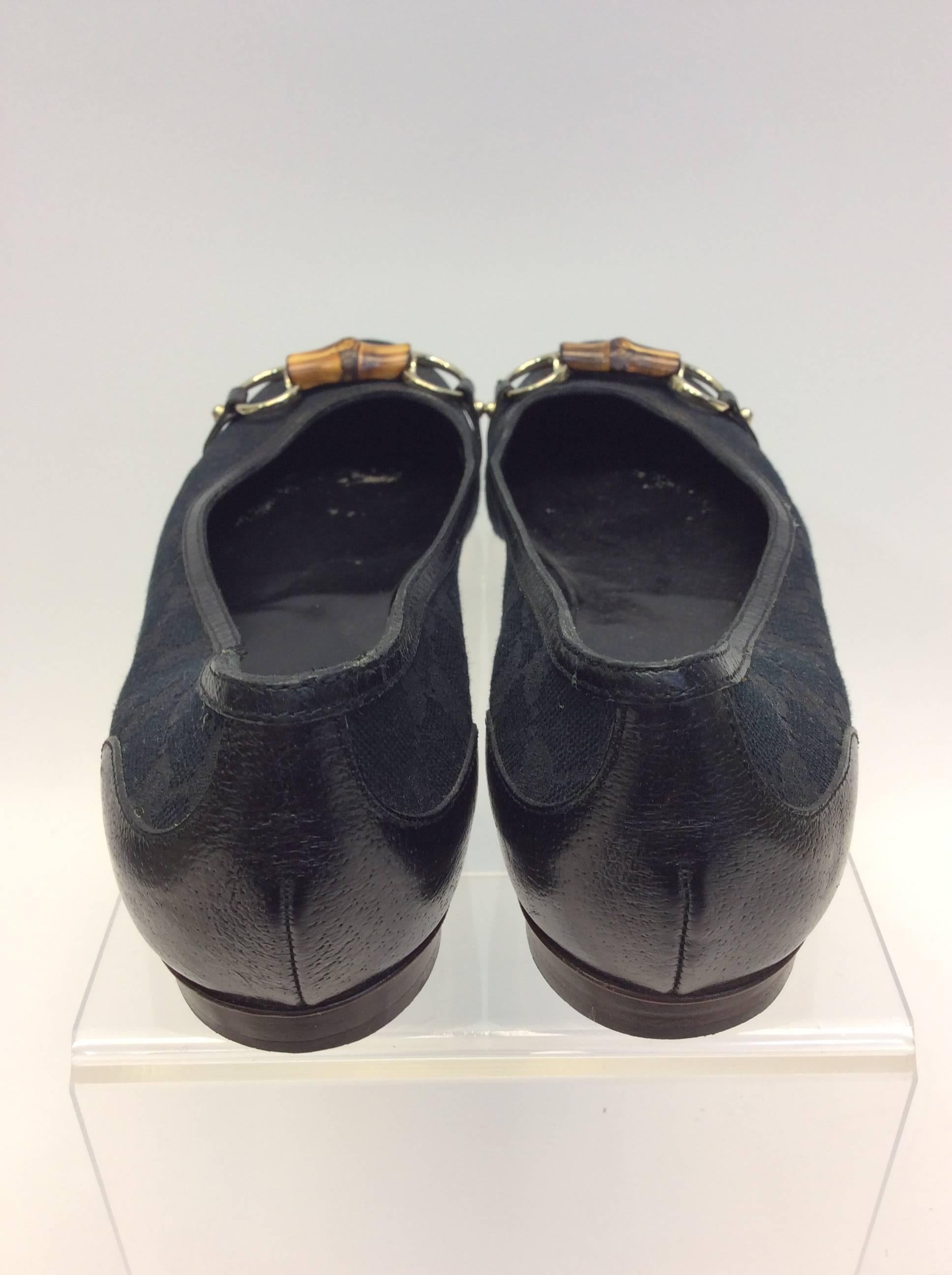 Gucci Black Flats In Good Condition For Sale In Narberth, PA